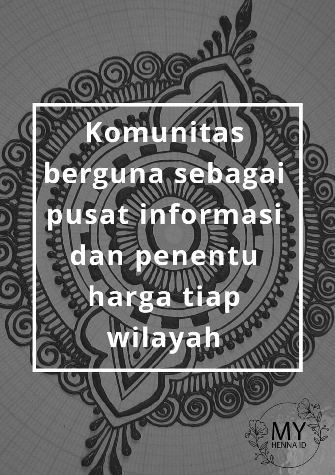 Komunitas berguna sebagai pusat informasi dan penentu harga tiap wilayah