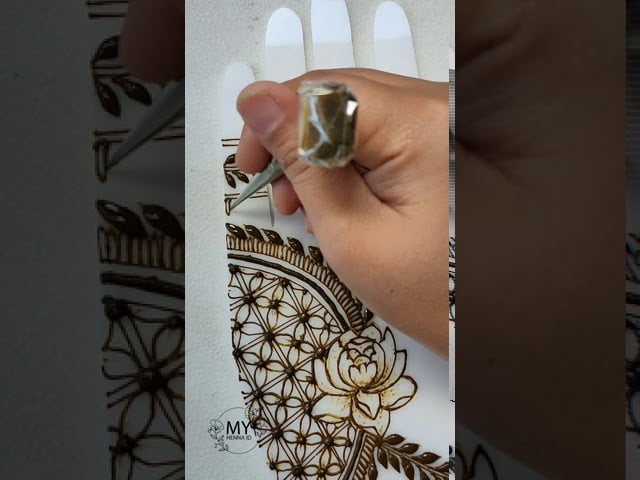 Tutorial Henna Wedding: Flower & Grid